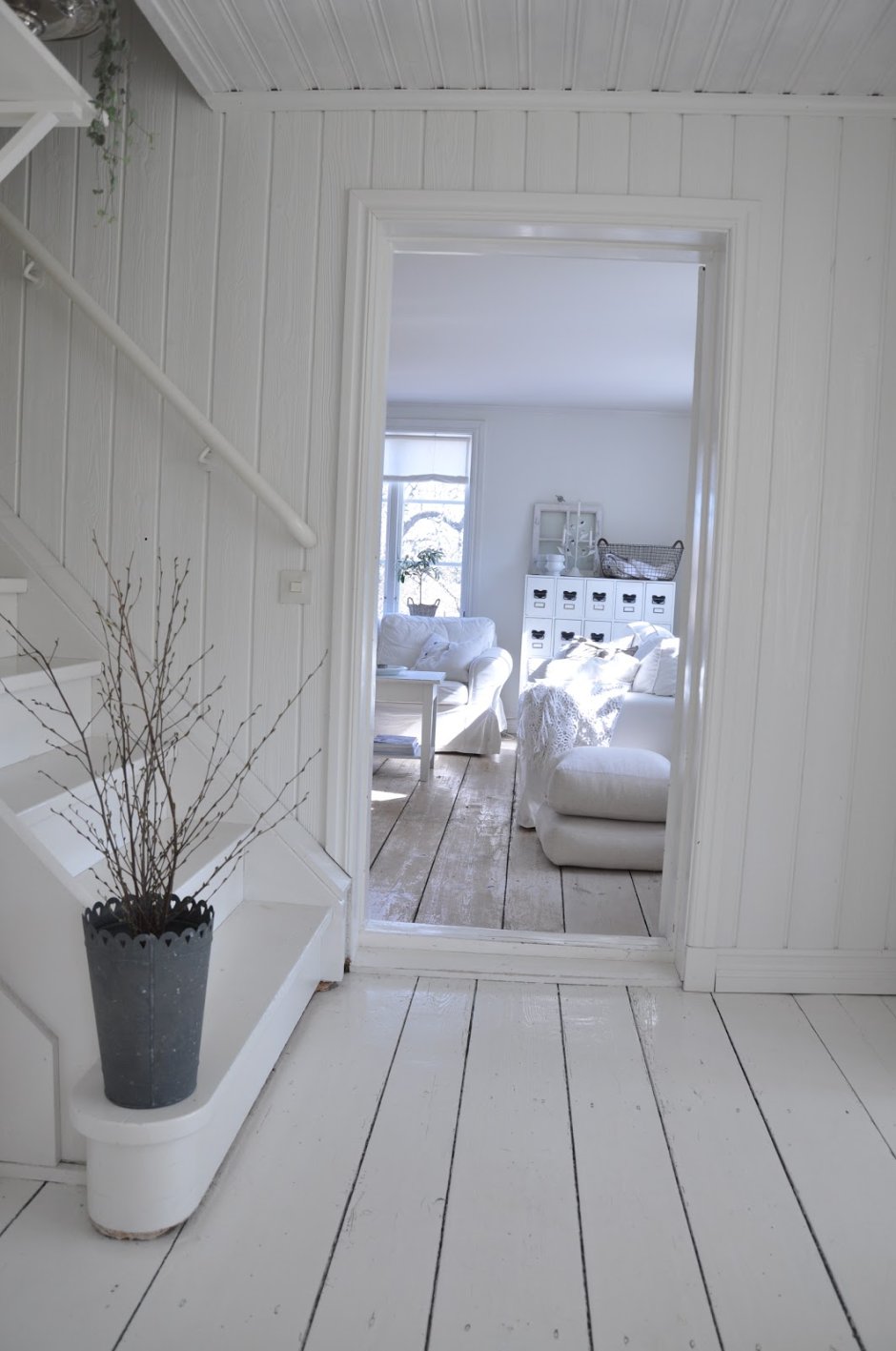 Вагонка в белом цвете