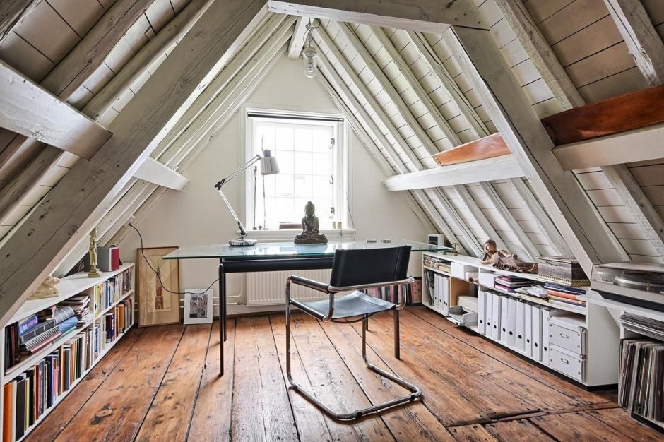 Rainy Attic Room