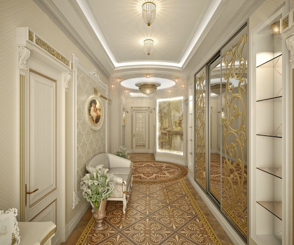Красивый коридор в квартире