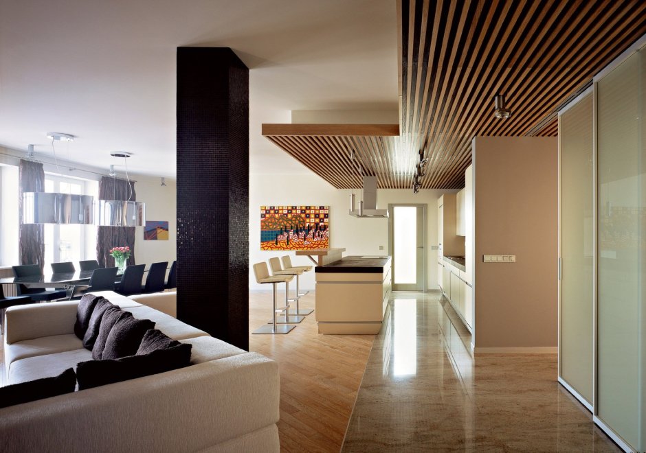 Несущие колонны в интерьере