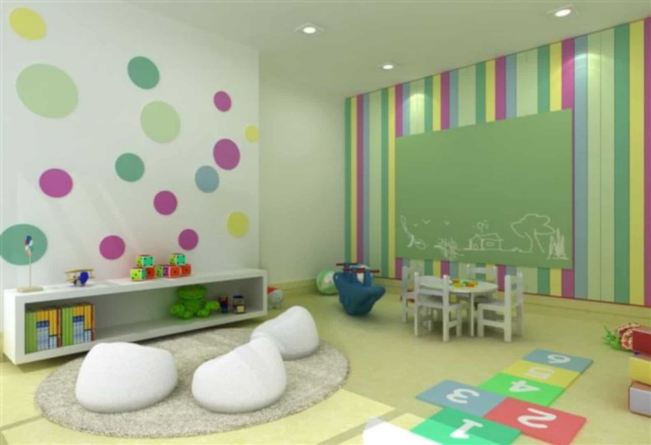 Декор стен в детской комнате