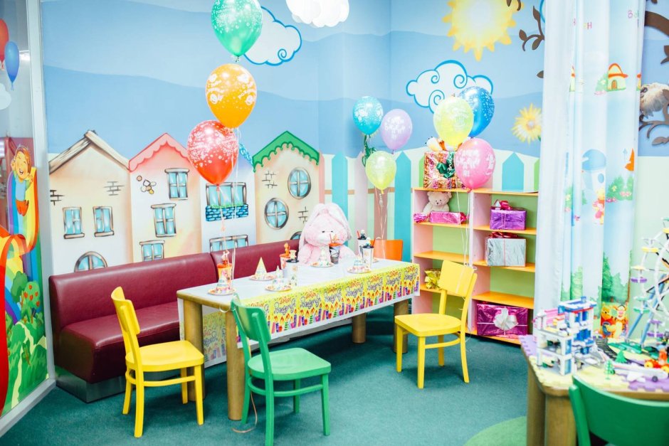 План размер комнаты для проведения детских праздников