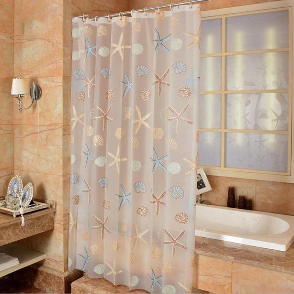 Элитные шторы для ванной комнаты (67 фото)