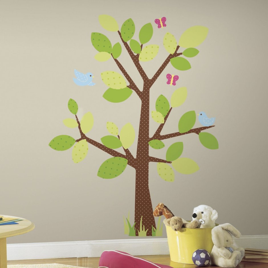 Интерактивное дерево на стене для детского сада