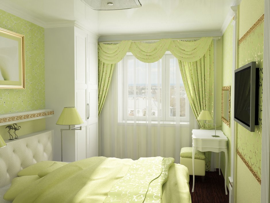 Спальня 11кв планировка