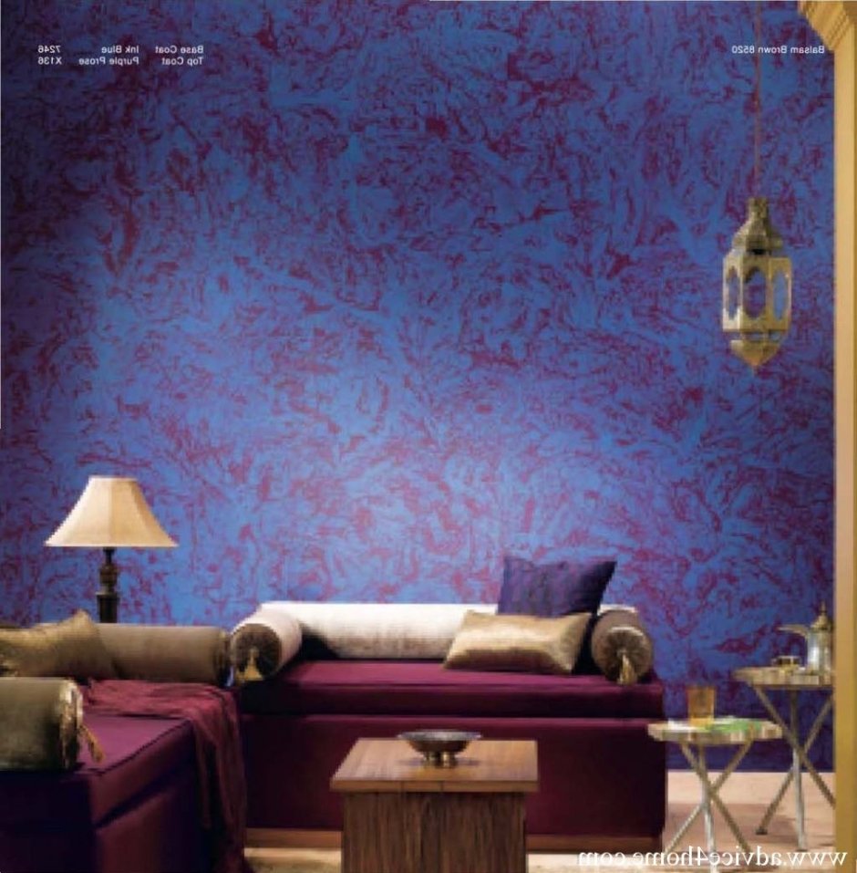 Декоративная покраска стен для спальни (61 фото)