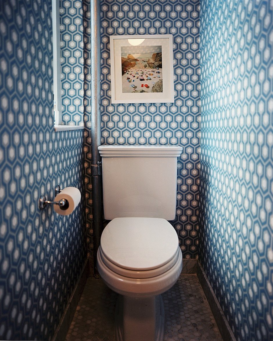 Дизайн туалета без кафеля (62 фото)
