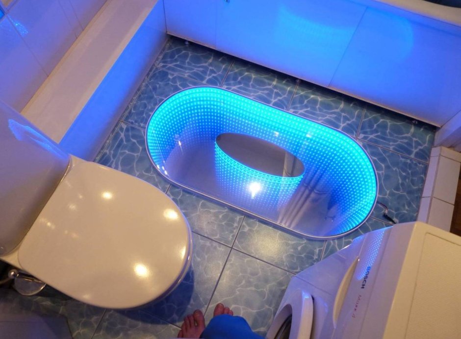 Светодиодная подсветка в ванной комнате (66 фото)
