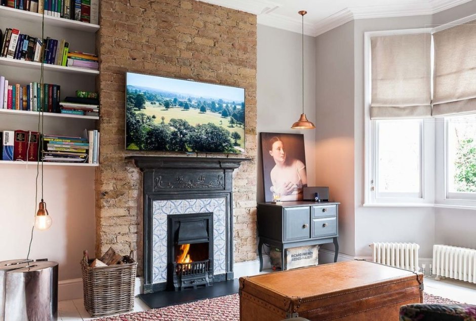 Фальш камин в стиле лофт