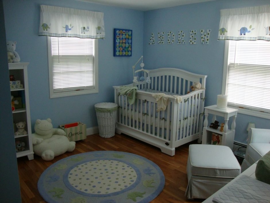 Комната для новорожденного мальчика