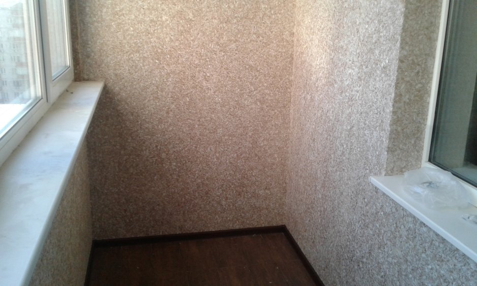 Венецианская штукатурка на балконе