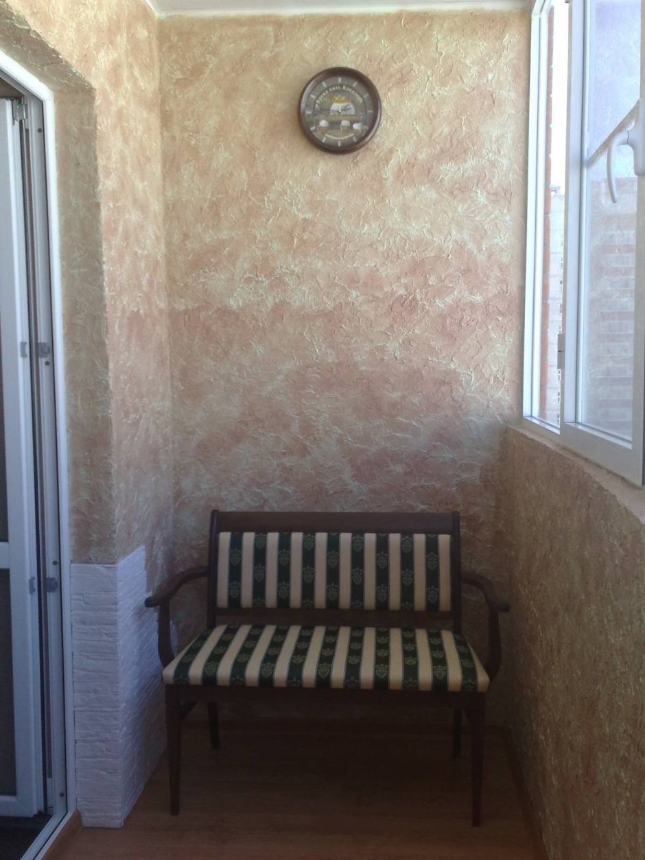 Декоративное покрытие на балкон