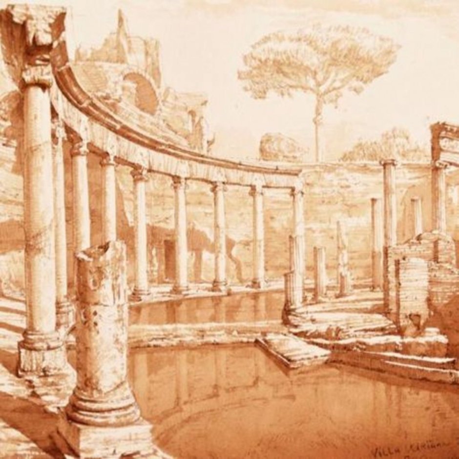 Рим фрески колоннада