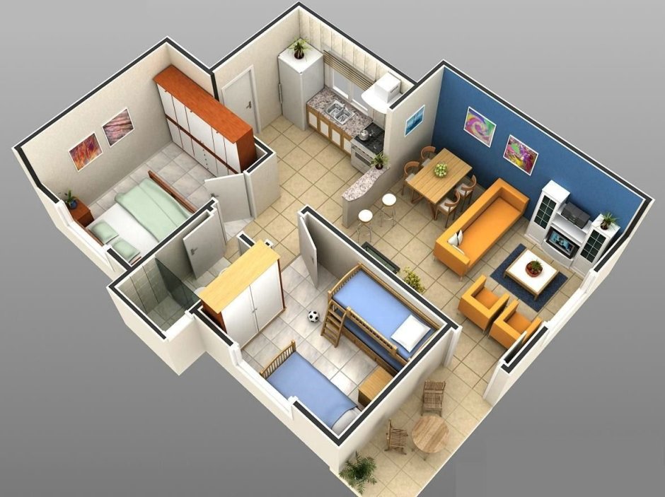 Floorplan 3d участок