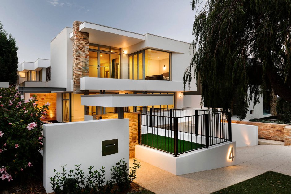 Дизайн дома в стиле модерн (66 фото)