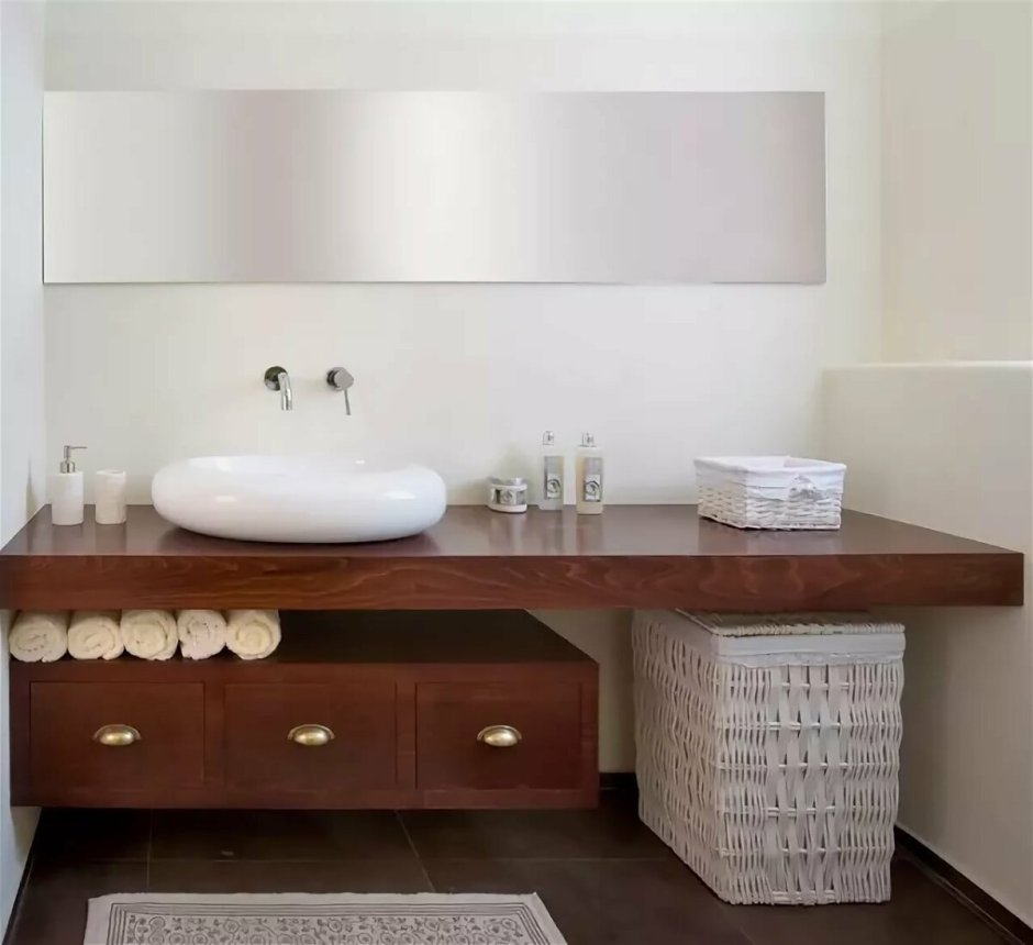 Столешница в ванную под раковину дизайн фото
