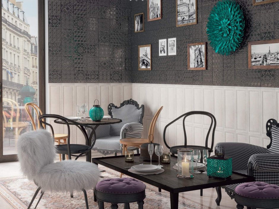 Kerama Marazzi Кантри Шик серый панель 20х50