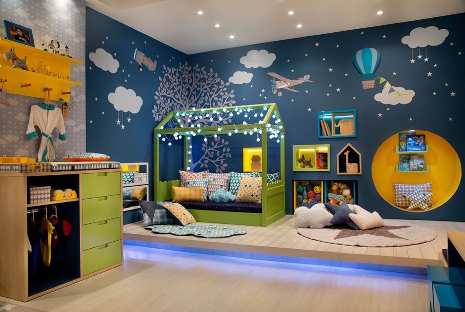 Необычная детская комната для мальчика