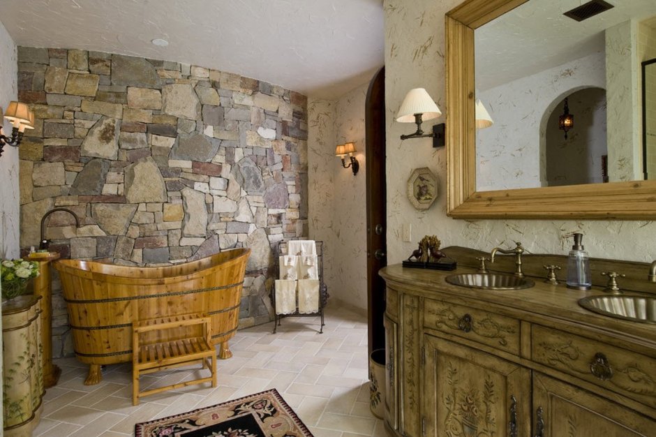 Ванные комнаты из камня