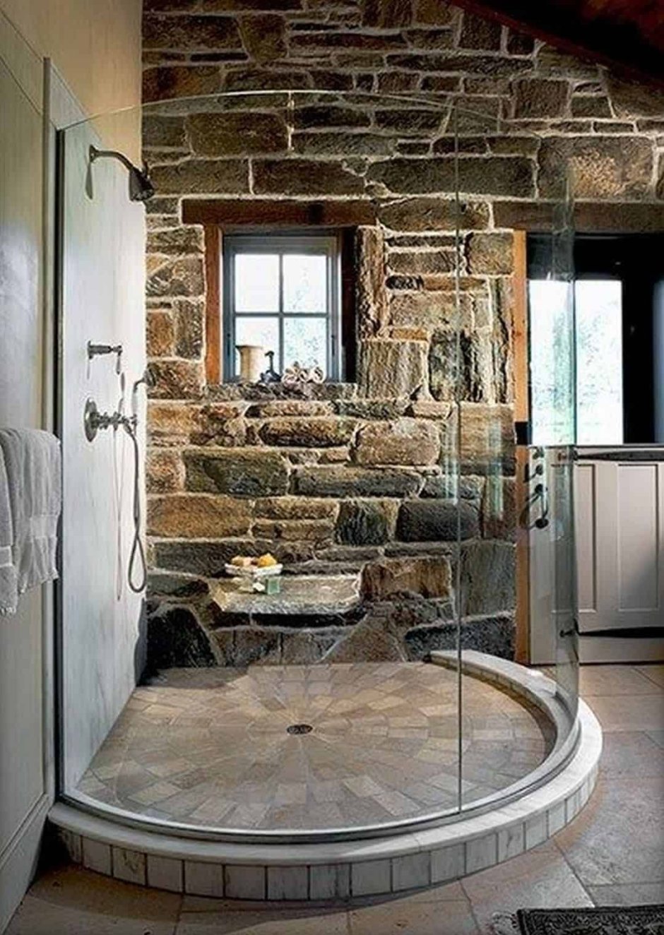 Ванная в Каменном стиле