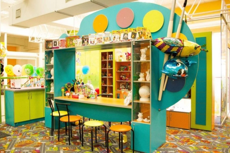 План детского кафе с игровой комнатой