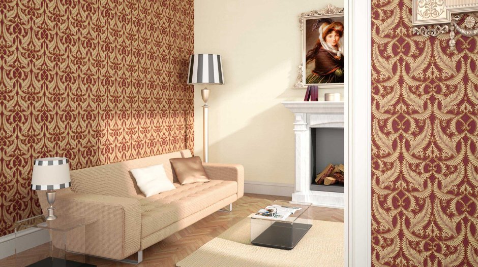 Обои 5051-2 Palazzo Bernardo Bartalucci в интерьере