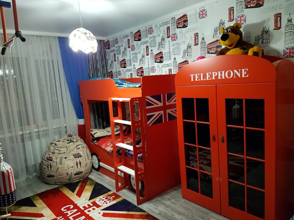 Комната для мальчика в английском стиле