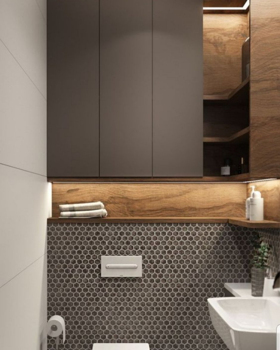 Туалетная комната с инсталляцией