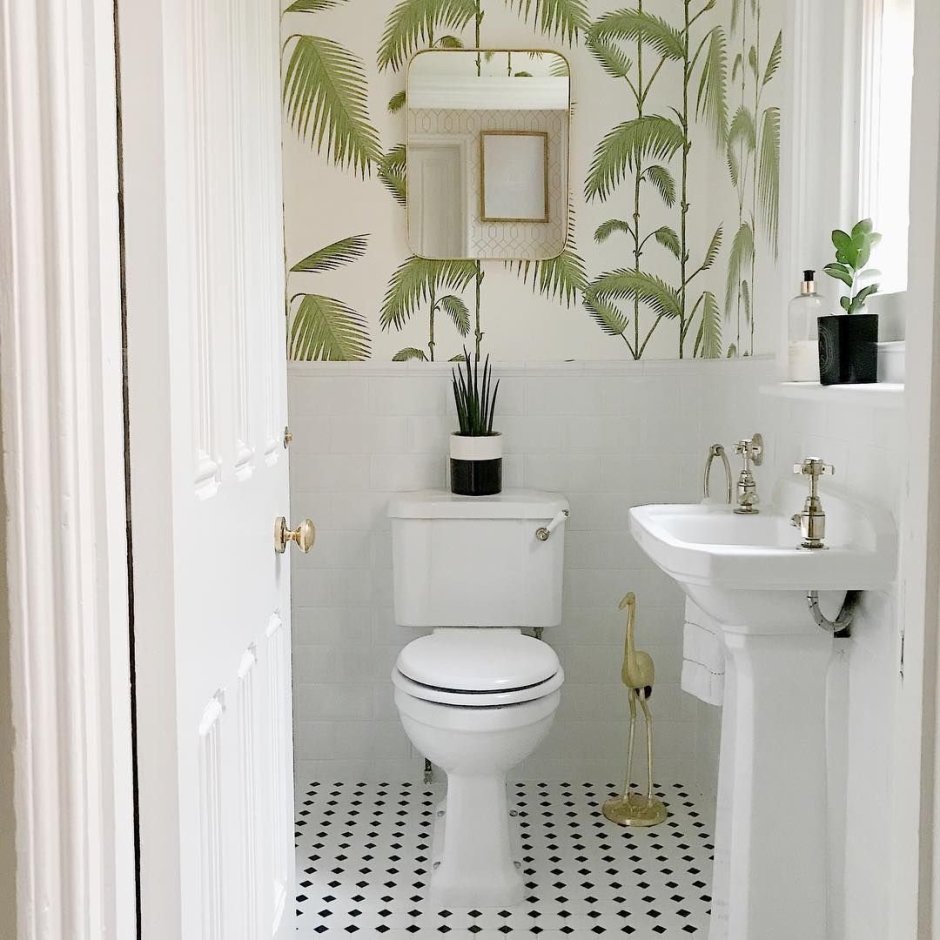 Туалет в скандинавском стиле