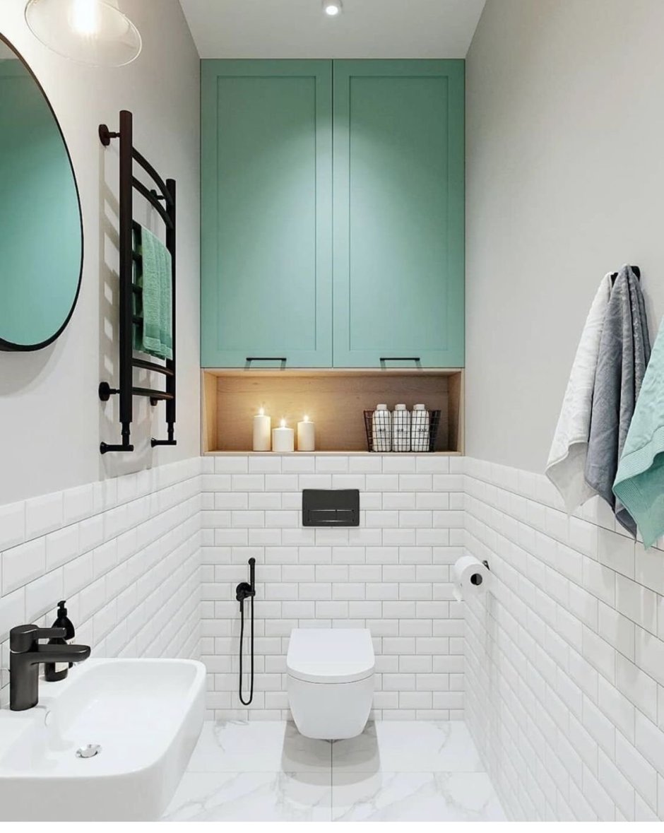 Дизайн интерьера туалетов (санузлов) > фото 👍 в квартирах и домах