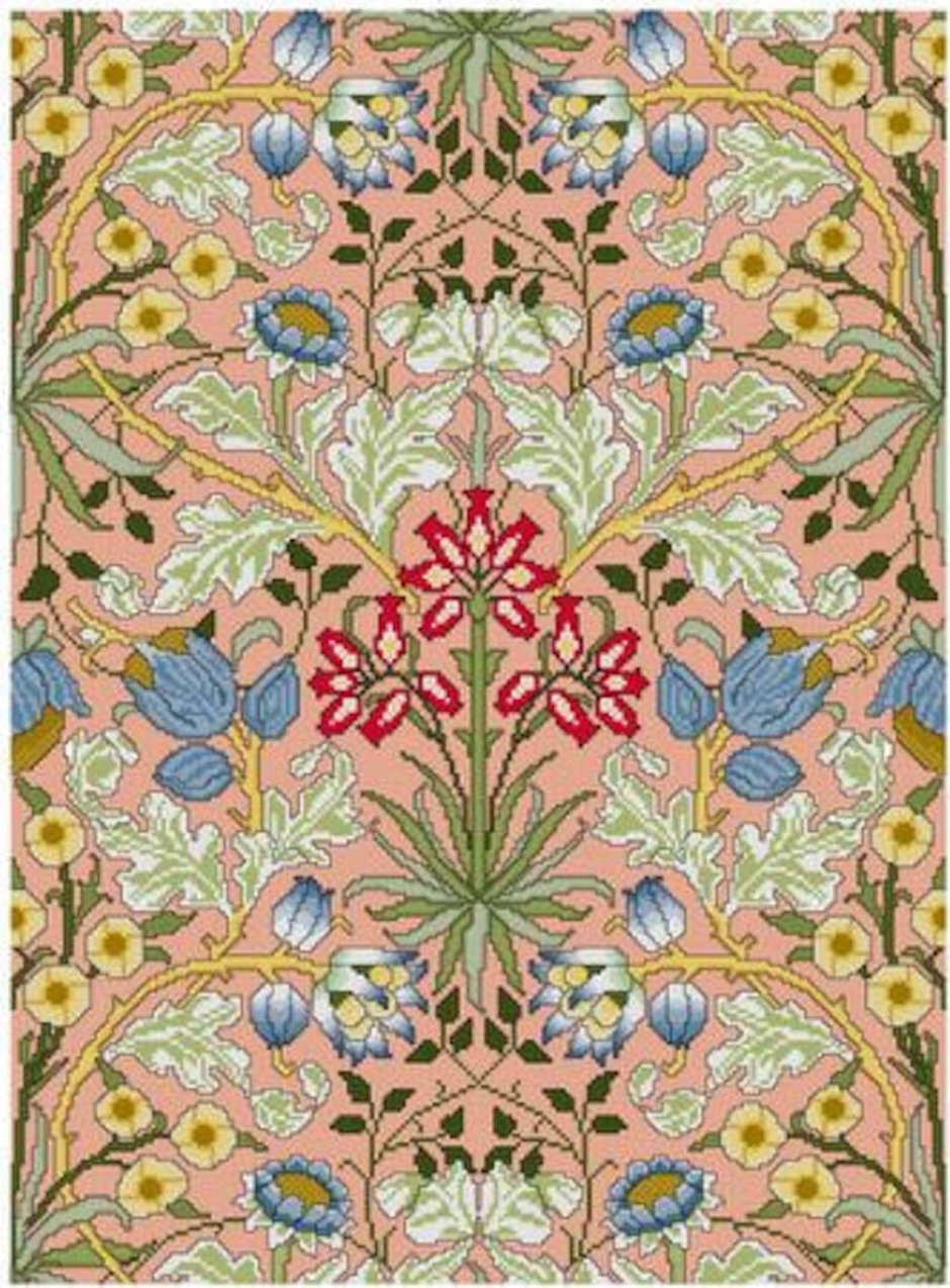 Вильям Моррис William Morris вышивка