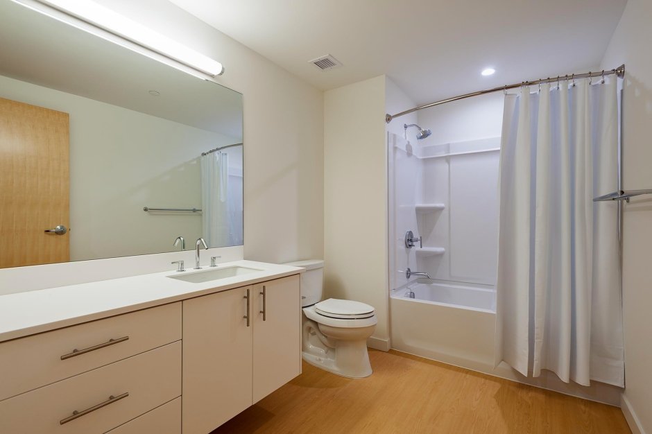 Ванная комната в американском общежитии