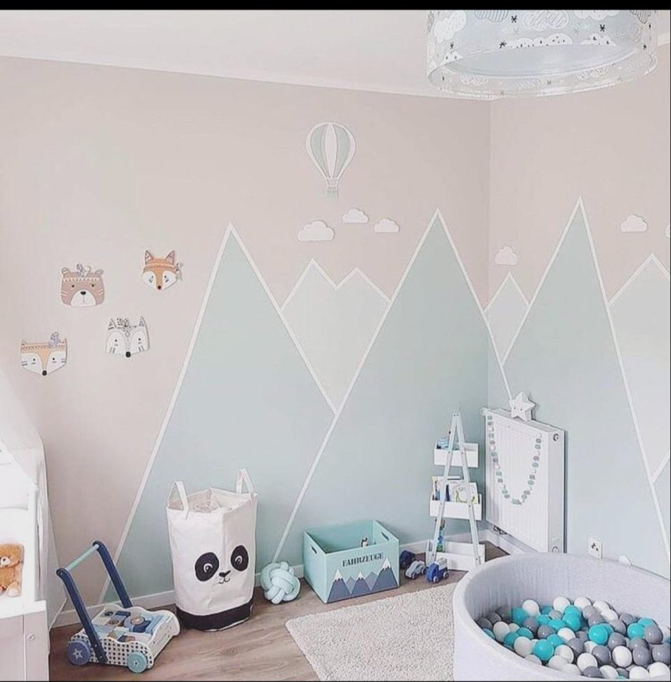Покраска детской комнаты для мальчишек