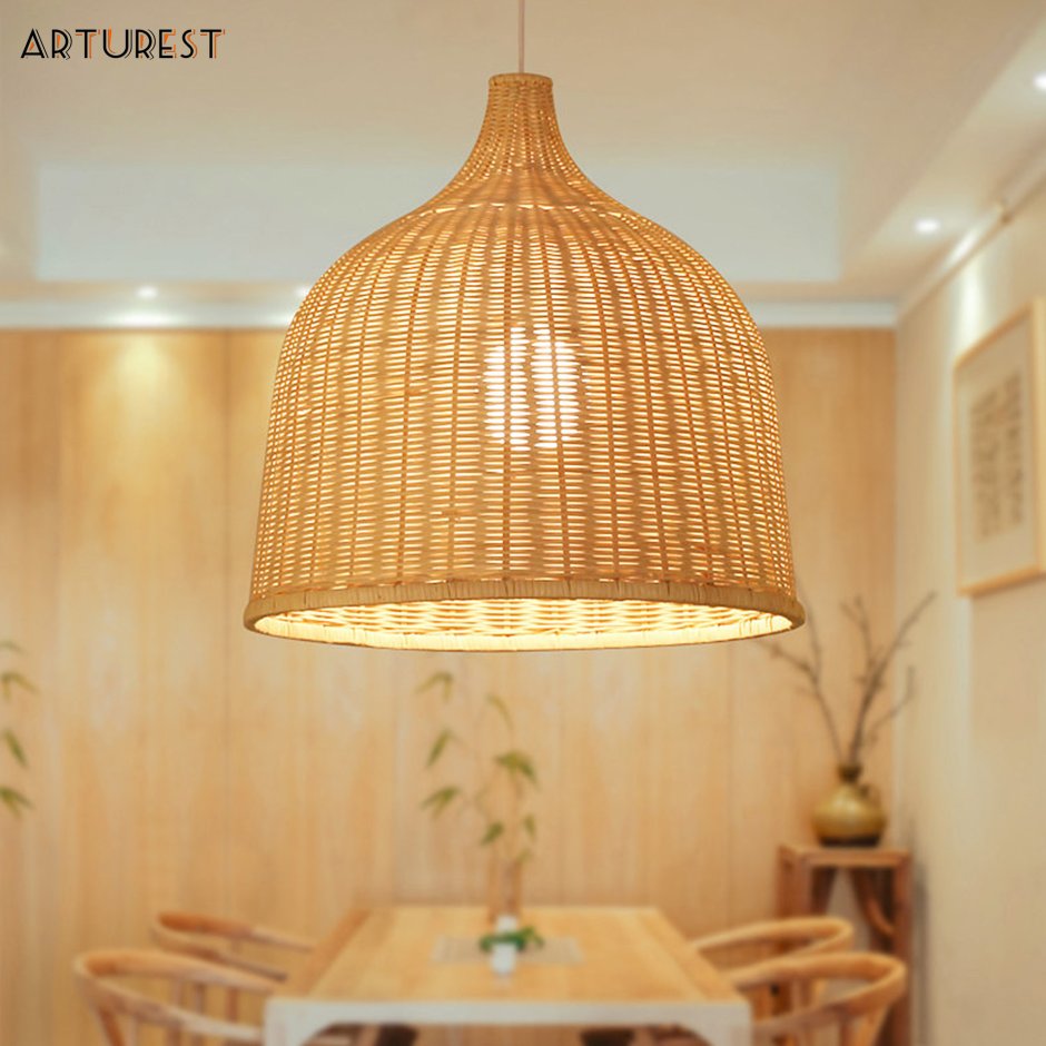 Подвесной светильник soffitto из ротанга