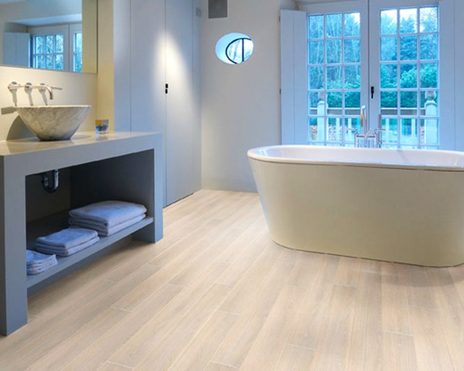 Линолеум в ванной