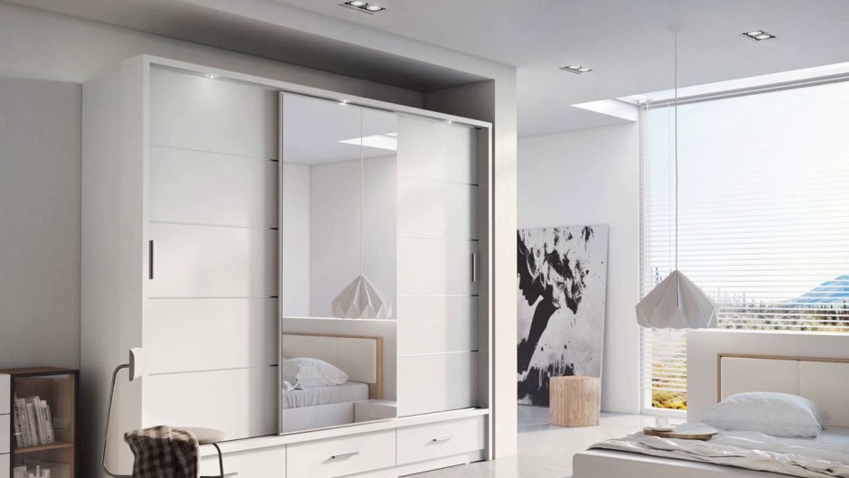 Современные шкафы в спальню 2020