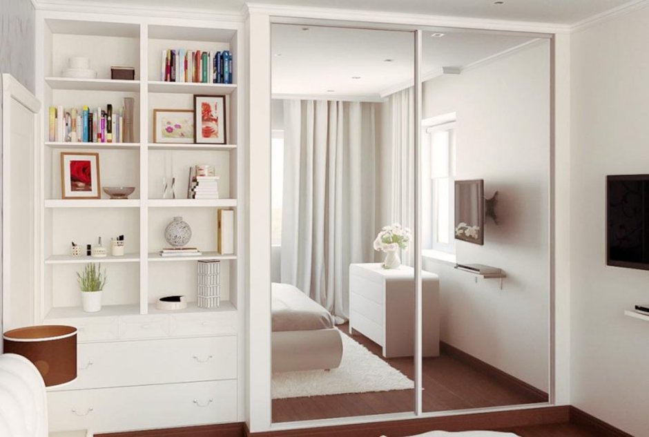 Встроенная гардеробная в спальне