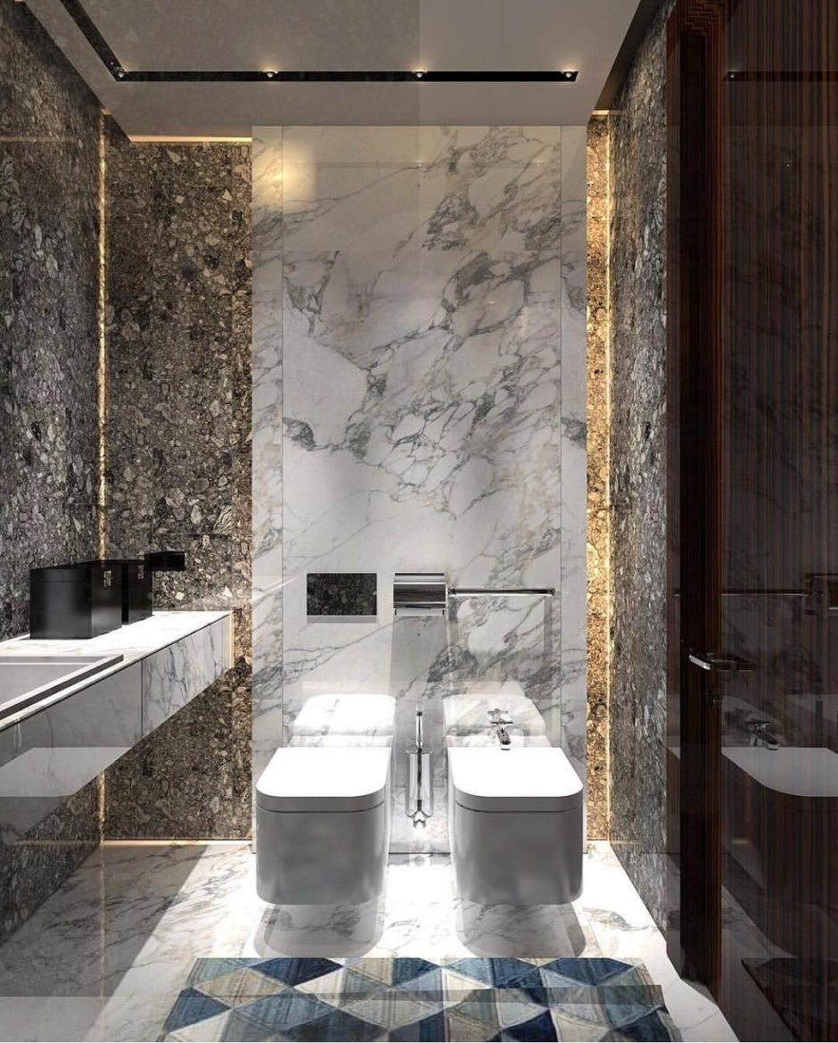 Ванные комнаты под мрамор дизайн фото