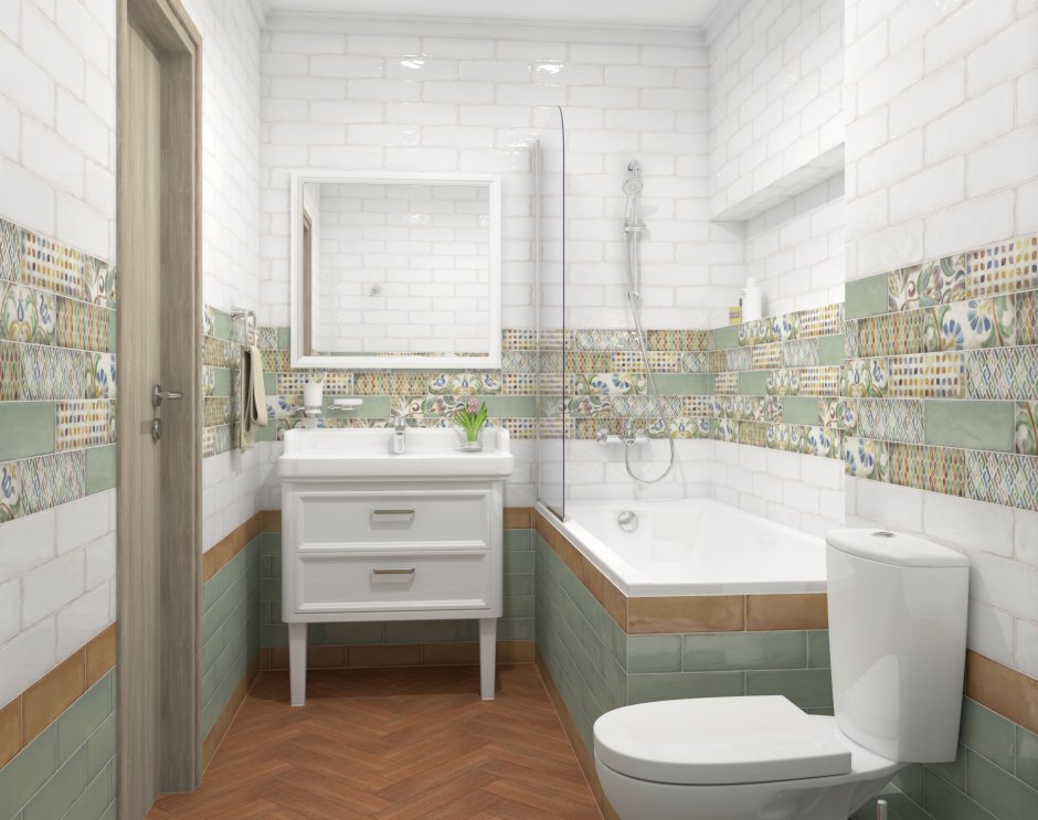 Плитка Kerama Marazzi Монпарнас зелёный 8,5х28