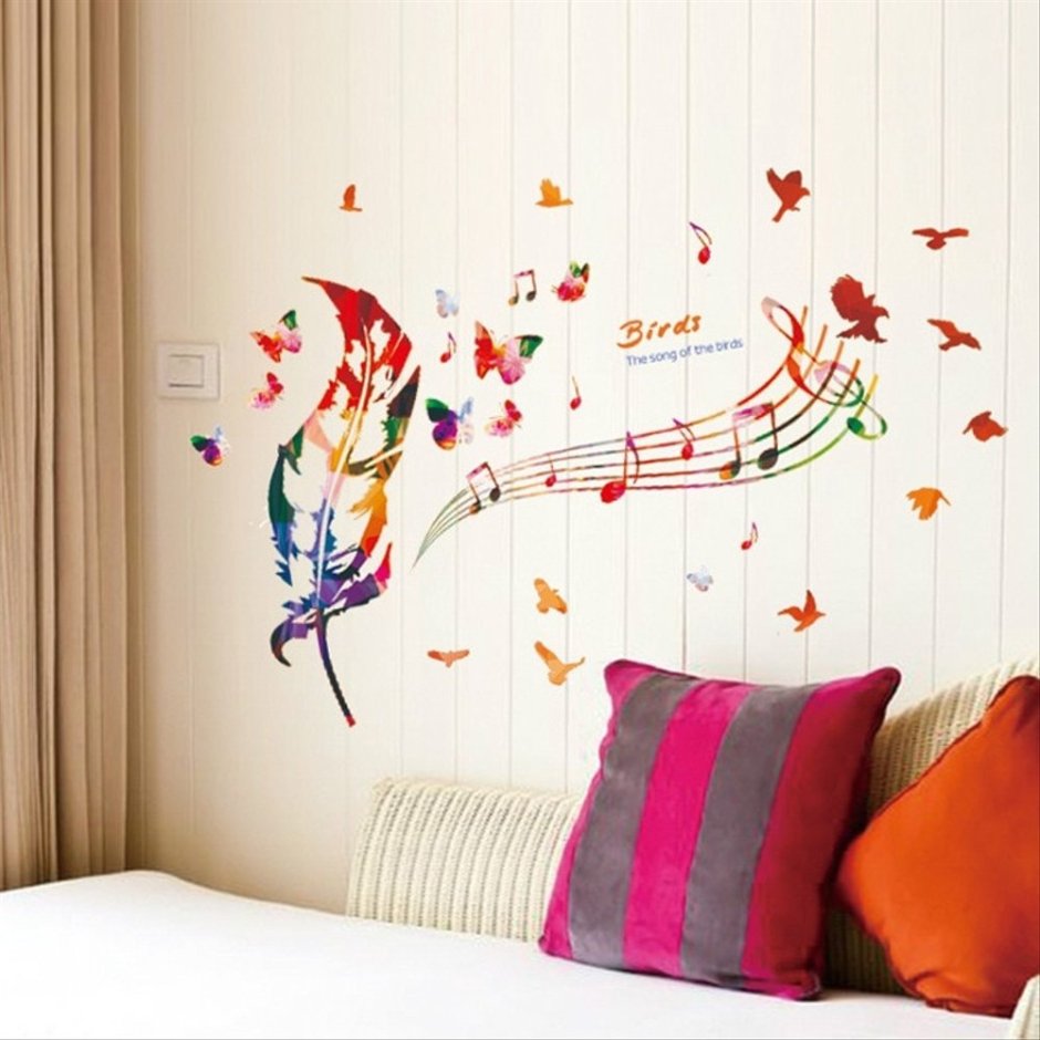 Роспись стен в музыкальном стиле