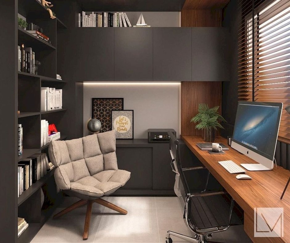 Дизайн комнаты с рабочим местом (75 фото)