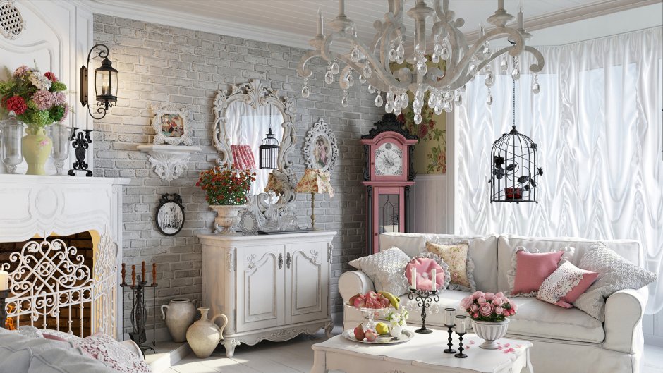 Shabby Chic стиль в интерьере