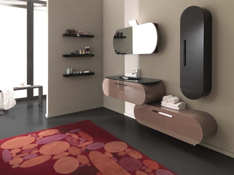 Мебель для ванной дизайнерская современная