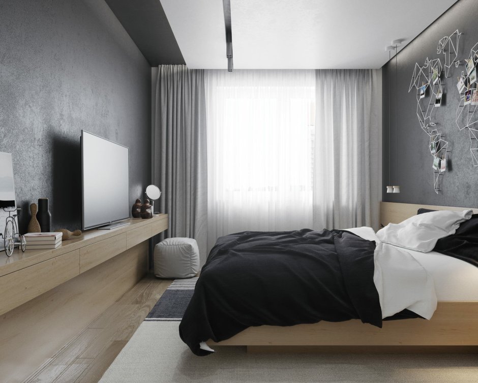 Спальня холостяка дизайн