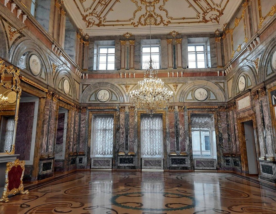 Мраморный дворец Санкт-Петербург внутри