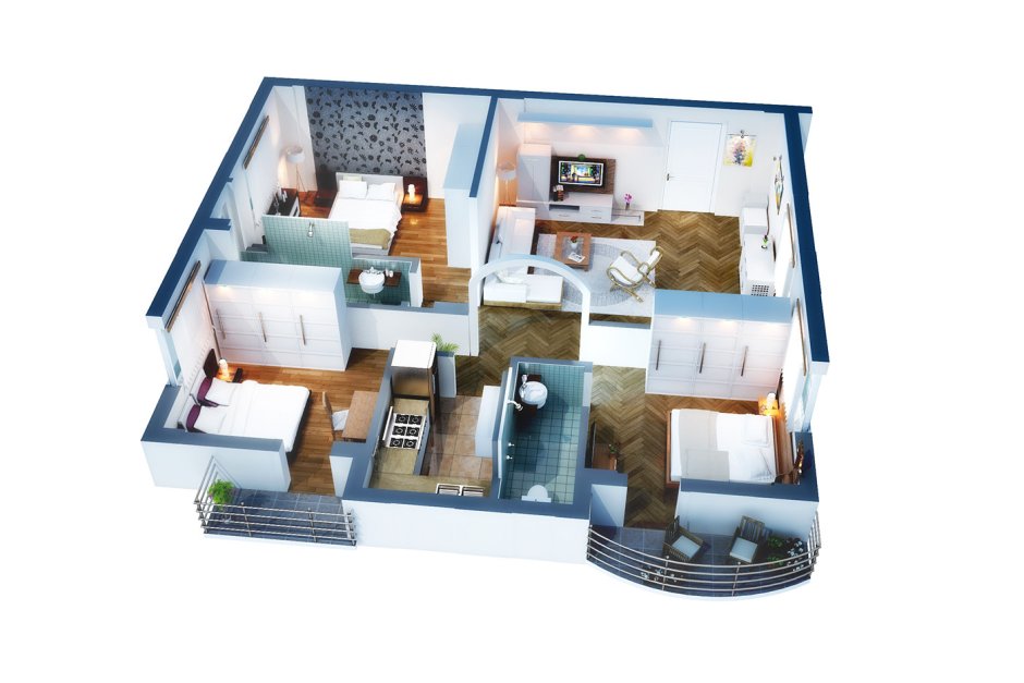 3d планировка квартиры