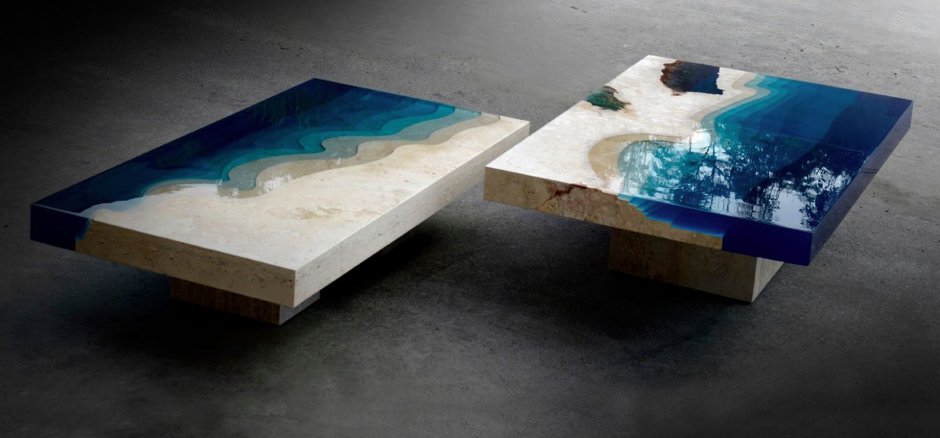 Lagoon Table by Alexandre Chapelin