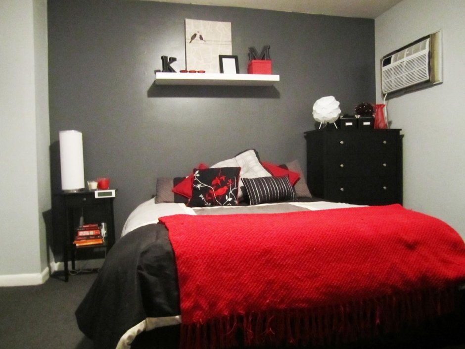 Комната в красно черном стиле