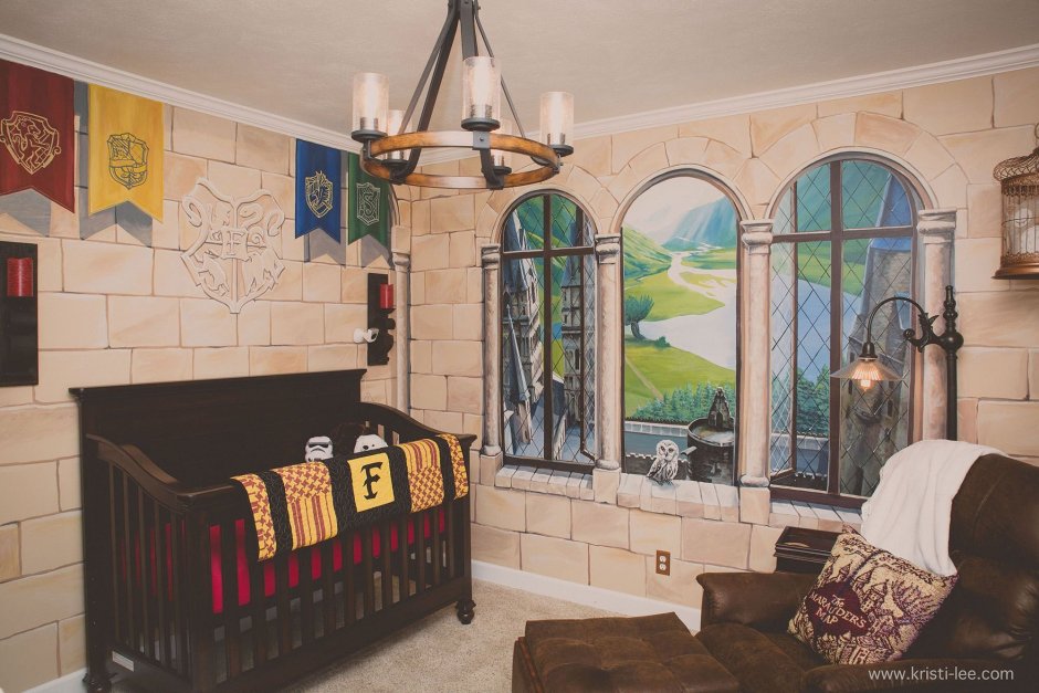 Детская комната в стиле Гарри Поттера сли
