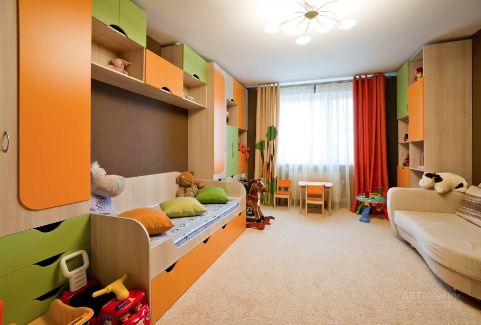 Детские комнаты для двоих мальчиков